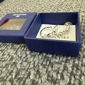 Swarovski Crystal Stud Hoop Earrings